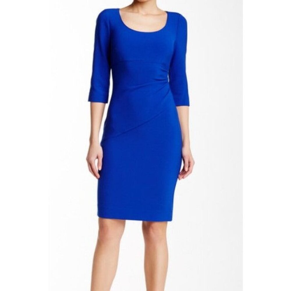 Diane von Furstenberg Lillian Sheath Dress Cobalt Wowmens Size 8 Career Classic